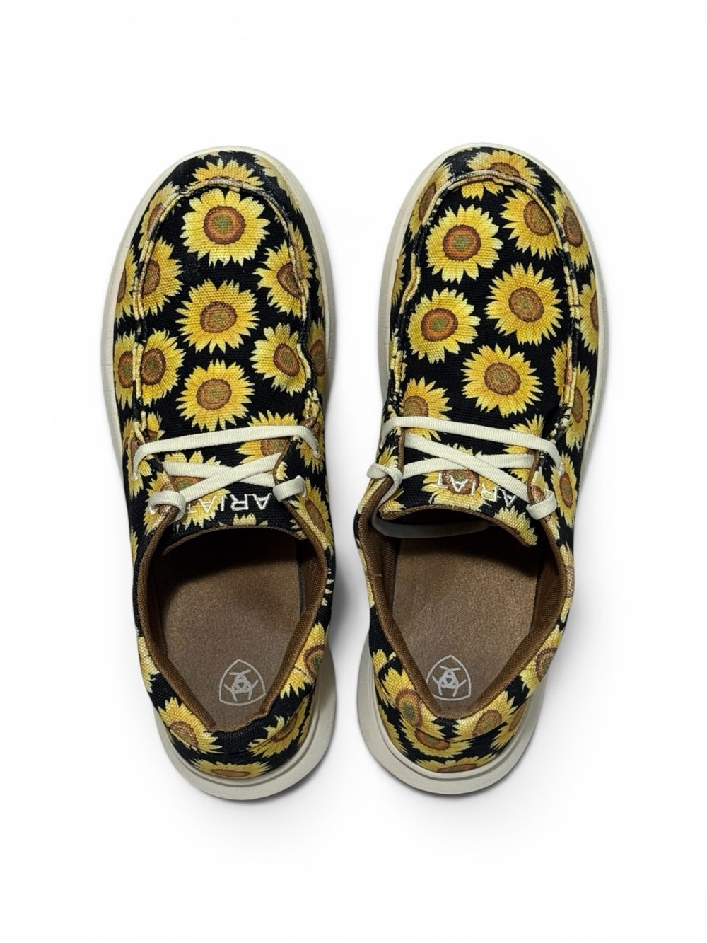 🌻 Ariat Hilo Sunflower Skies Canvas Slip On Sneakers Shoes Women's Sz 9.5 - Picture 3 of 16
